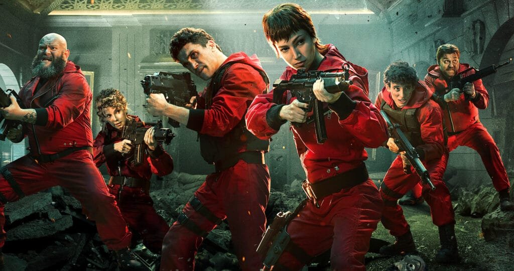 Characters from Money Heist