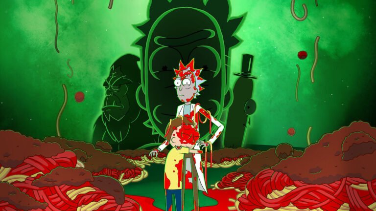 Rick and Morty characters standing